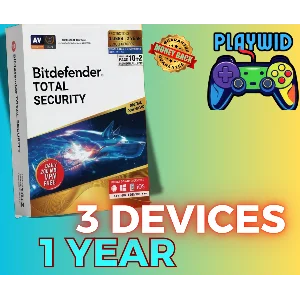 Bitdefender Total Security 3 Device 1 год. Ключ.