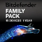Bitdefender Family Pack 15 устройств 1 год