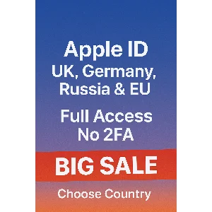 🚀Apple ID Европа — UK, DE, RU | Full Access, No 2FA🔒
