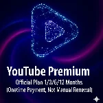 Youtube Premium 1-12M | АВТОВЫДАЧА, ПОЛНАЯ ГАРАНТИЯ