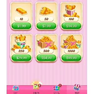 Пополнение золотых слитков Candy Crush Saga со скидками