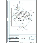 Чертеж детали рычаг из раздела сопряжения