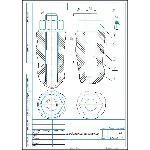 Чертежи болтового и шпилечного соединения М6
