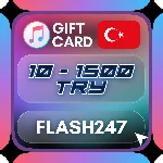 Подарочная карта Apple и iTunes TR | 10–1500 TRY | АВТО