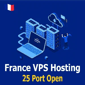 VPS-хостинг во Франции. Открыто 25 портов | Ежемесячный