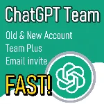 ⚡ChatGPT Team Plus Access Email Invite FAST (1 Month)⚡