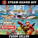 🎮 Общий аккаунт Scrap Mechanic + Raft |Без Steam Guard
