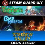 🎮Общий аккаунт Terraria + Stardew Valley + Core Keeper