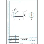 Болт М22х55 ГОСТ 7798-70 - чертеж