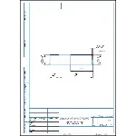 Чертеж шпилька М22х1,5х75 ГОСТ 22032-76