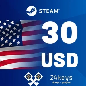 🎯STEAM 30 ДОЛЛАРОВ (USA|EU|TR|GBP|ARG)🎯