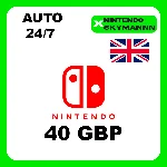 АВТО КАРТА ПОПОЛНЕНИЯ Nintendo eShop 40 GBP UK 24/7