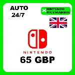 АВТО КАРТА ПОПОЛНЕНИЯ Nintendo eShop 65 GBP UK 24/7