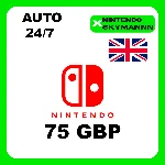 АВТО КАРТА ПОПОЛНЕНИЯ Nintendo eShop 75 GBP UK 24/7