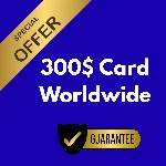 Карта Global Card номиналом 300$ для оплаты любых услуг