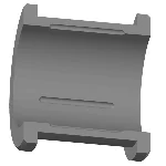 МЧ00.15.00.05 вкладыш нижний - 3D модель