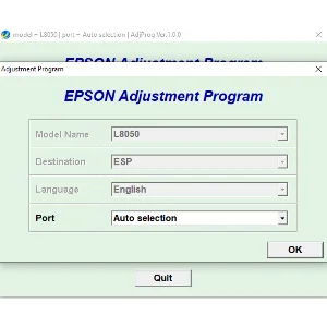Epson L8050 Adjustment Program