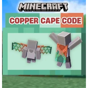 ⚡INSTANT⚡Minecraft Copper Cape Code - Java & Bedrock ⚡