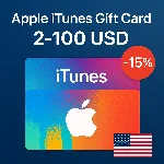🍏 Apple iTunes Gift Card 2-100 USD USA [-15% номинала]