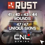 Rust | 41 + 42 + 43 + 44 РАУНДА 47/47 уникальных скинов