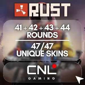 Rust | 41 + 42 + 43 + 44 РАУНДА 47/47 уникальных скинов