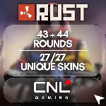 Rust | 43 + 44 РАУНДА 27/27 уникальных скинов