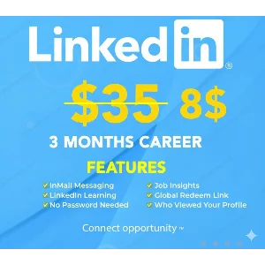 LinkedIn Premium Career – 3-месячная подписка