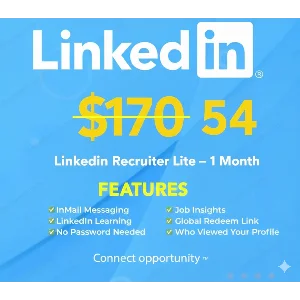 LinkedIn Recruiter Lite – подписка на 1 месяц