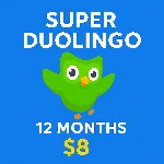 Super Duolingo – 12 месяцев (одно приглашение)