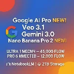 Google AI Pro/Ultra — Veo 3.1|Nanobana Pro 2| Близнецы