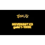 Wow Sirus Neverest x3, 1.000-100.000 Gold
