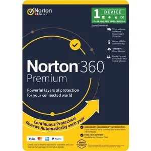 Norton 360 Premium 1 Device 1 Year Global