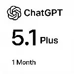 ChatGPT 5.1 Plus - Подписка на 1 месяц (на Ваш аккаунт)