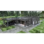 Проект дома с прямой (плоской) крышей 164м2