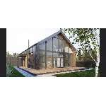 Проект дома в стиле Барн из газоблока