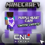 Minecraft | Purple Heart Cape | Twitch Drop
