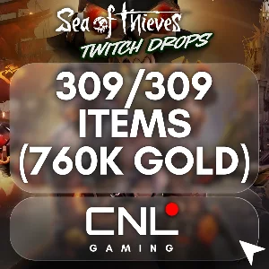 Sea of ​​Thieves Twitch Drops | 309/309 ПРЕДМЕТОВ (золо