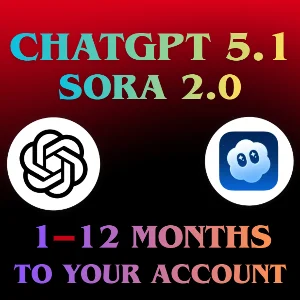 CHATGPT PLUS 5.1 | SORA 2.0 | 1-24 МЕСЯЦА | НА ВАШ АКК
