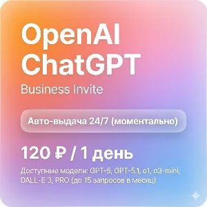 ChatGPT 5 Plus / Team | 1 день | Автовыдача | GPT-5 Pro