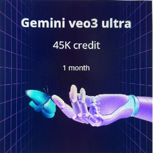 Gemini veo3 ultra 45K кредит 1 месяц Частный счет