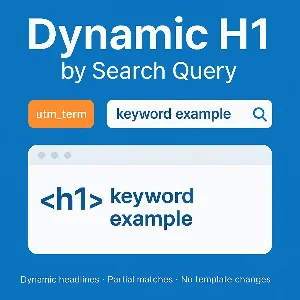 Dynamic H1 by Search Query плагин WordPress