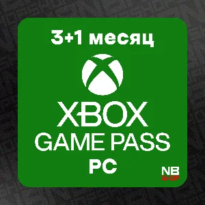 Ключ XBox GamePass PC 3+1 мес (Любой аккаунт/продление)