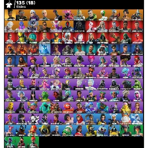 FN (ВСЕ ПЛАТФОРМЫ) | 135 скинов (13 платных) | 600 VB