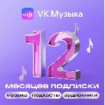 Подписка VK Музыка на 12 месяцев
