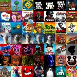 Minecraft, Terraria, GD, GTA, FNaF, Poppy, Goat Simulat