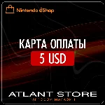 Карта оплаты Nintendo eShop на 5 USD $
