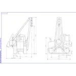 Чертеж Кран - трубоукладчик ТГ-301Я