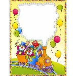 Детские фоторамки (PSD, комплект - 6 шт)