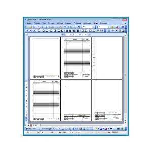 Шаблоны рамок и чертежные шрифты - комплект