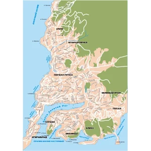 Векторная карта-схема улиц Владивостока (.cdr)